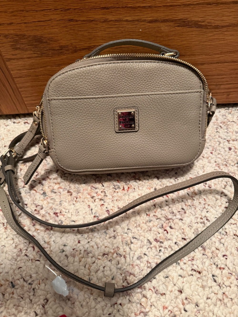 Dooney & Bourke Pebble Leather Crossbody in Elephant